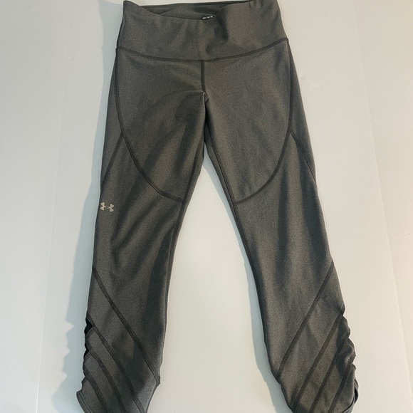 Under Armour Pants - Under Armour Womens Gray Compression Leggings Cutouts Workout Medium M